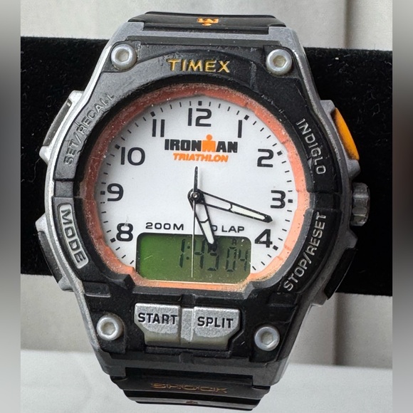 Timex Ironman Triathlon Shock 939 Y4 Analog Digital Quartz Mens Wristwatch Works - Picture 1 of 13